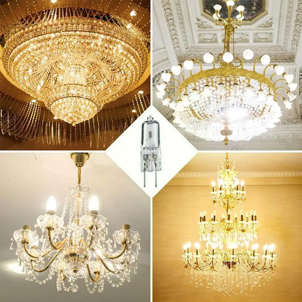 

4pcs 12V 50W Halogen Lamp Beads Dimmable Clear Capsule Lamp UV With Decor Bulb Home Light Lighting Home Stop Y7H8