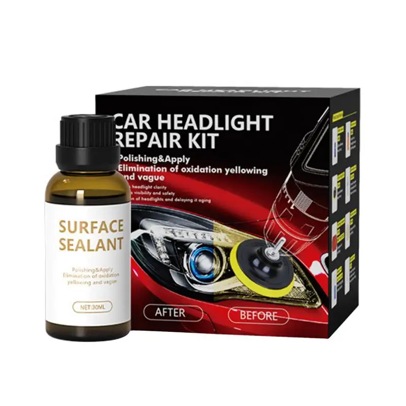 

Headlight Polishing Kit Liquid Polymer Fluid For Headlight Repair Kit Headlight Polishing Headlight Restoration Kit