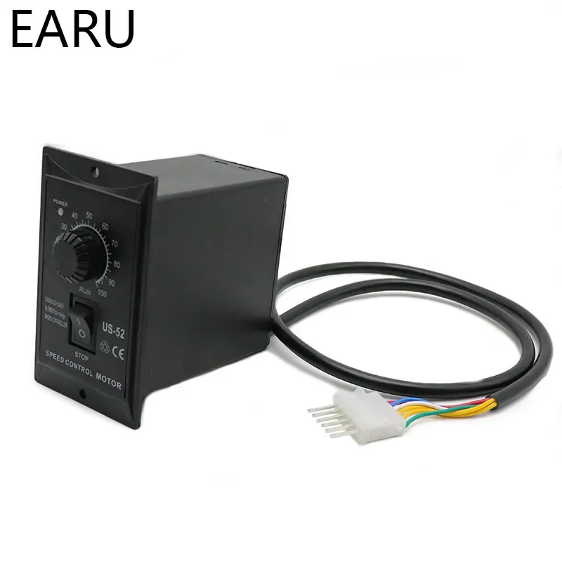 

2023 400W AC 220V 50/60Hz Motor Speed Pinpoint Regulator Controller US-52 Forward & Backward Motor Governor for Machine Pump