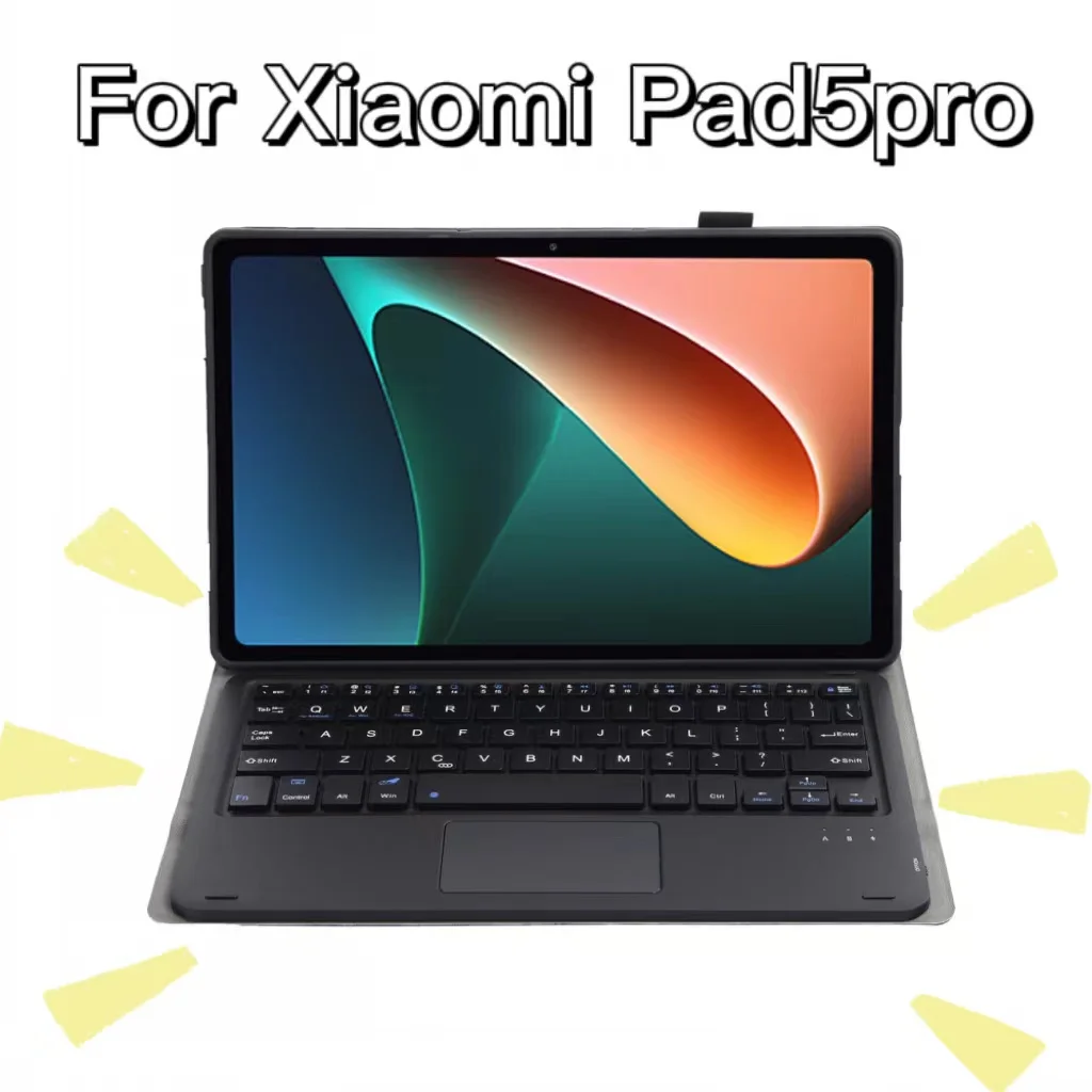 Чехол с клавиатурой и тачпадом для Xiaomi pad 5 Pro Smart ультратонкий кожаный чехол