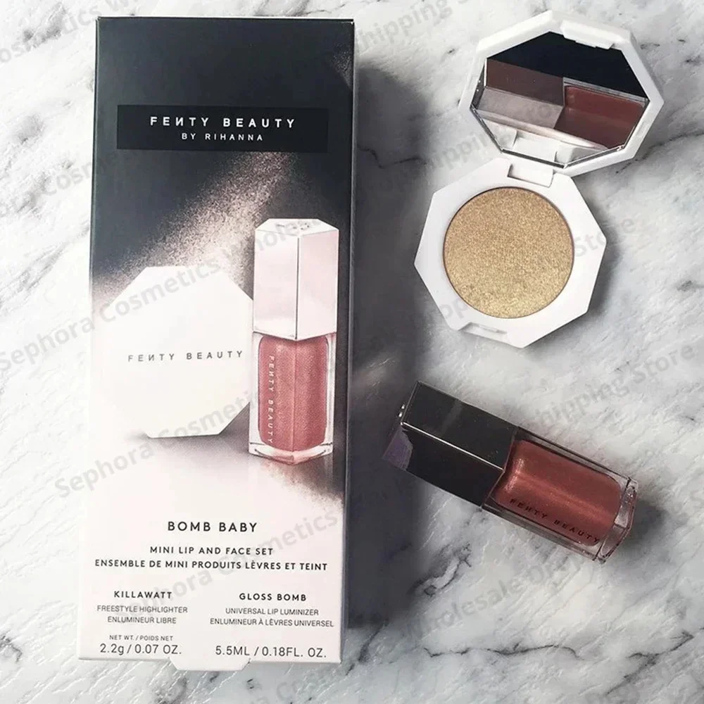 Fenty Beauty Блеск для губ 2 в 1 набор зеркальных увлажняющих блесков тонкий блеск