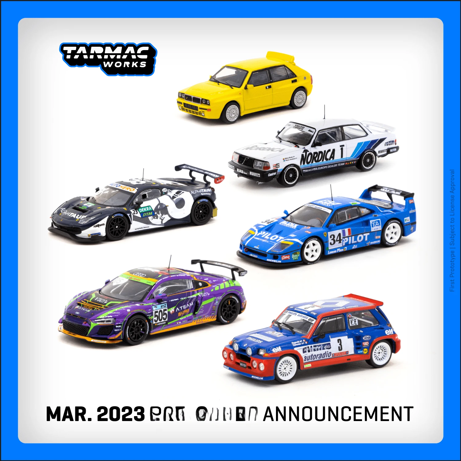 

*Latest Arrival*Tarmac Works 1:64 911 /993 / SL500 / Challenger SRT /Lancia DeltaModel Car