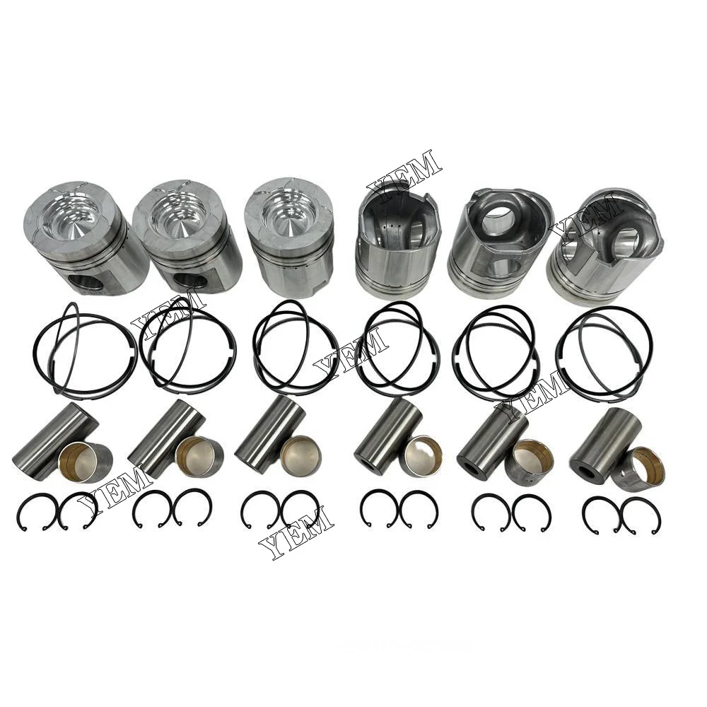 Поршневой комплект двигателя 6D125 с кольцом STD для KOMATSU.