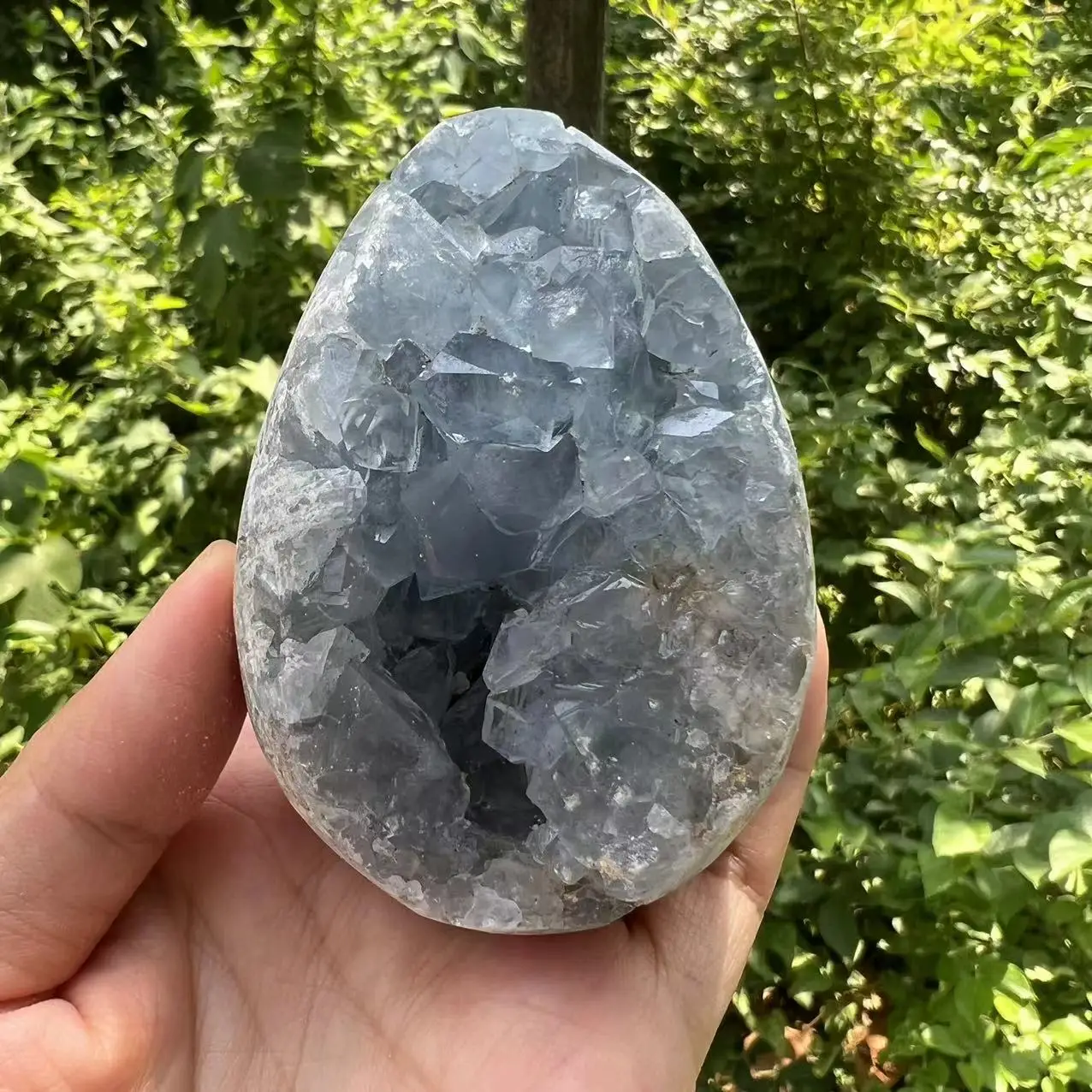 511 г 8 2 см натуральные синие кристаллы келестита жеодовое яйцо для украшения дома