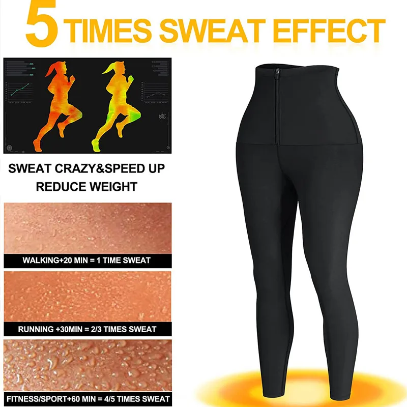 Workout Body Shaper Gym Clothes Fitness Shapewear Sauna Sweat Pants Women High Waist Compression Slimming Weights Thermo Legging