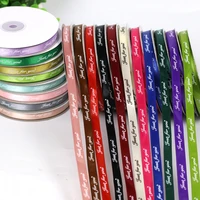 1cmx4500cm roll satin ribbon printing just for you gift packaging rose bear bowtie wedding birthday mother wife gifts wrapping