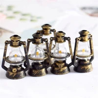 8style mini road light model resin craft micro landscape home decor fairy garden miniatures streetlamp figurine decoration