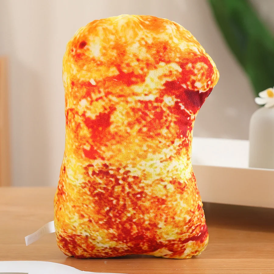 Забавный плюшевый брелок с куриным самородком милый смайлик мягкая игрушка