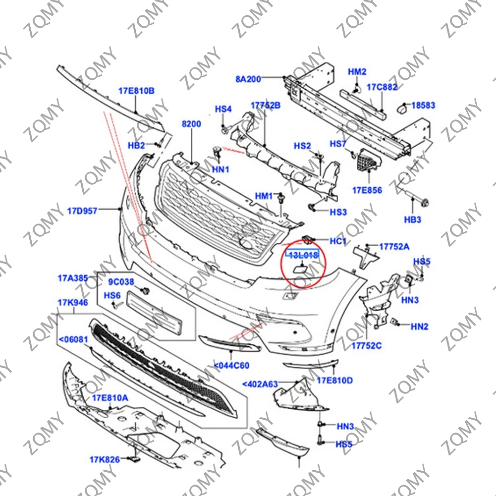 2 шт. колпачки для передней фары автомобиля Land Rover L560 Range Velar 2017 2018 2019 LR093500/LR093499
