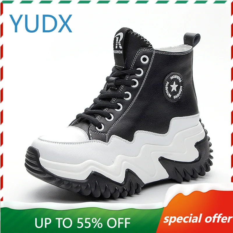 Black Shoes Spring Autumn Genuine Leather Trainers Keep Warm Fashion Boots Winter Booties 2023
