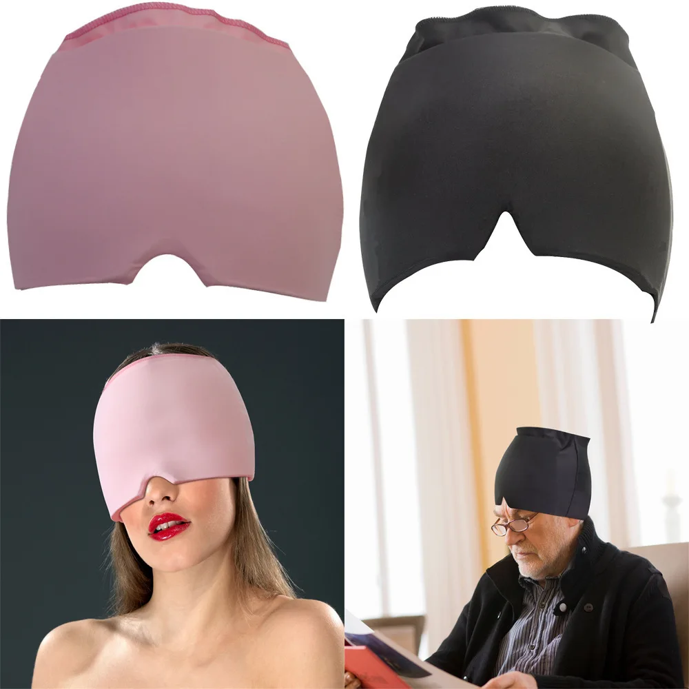 

Ice Pack Hat Headache Headgear Comfortable and Stretchable Ice Bag Eye Mask Cold Compress Cap Nursing Cold Compress Mask