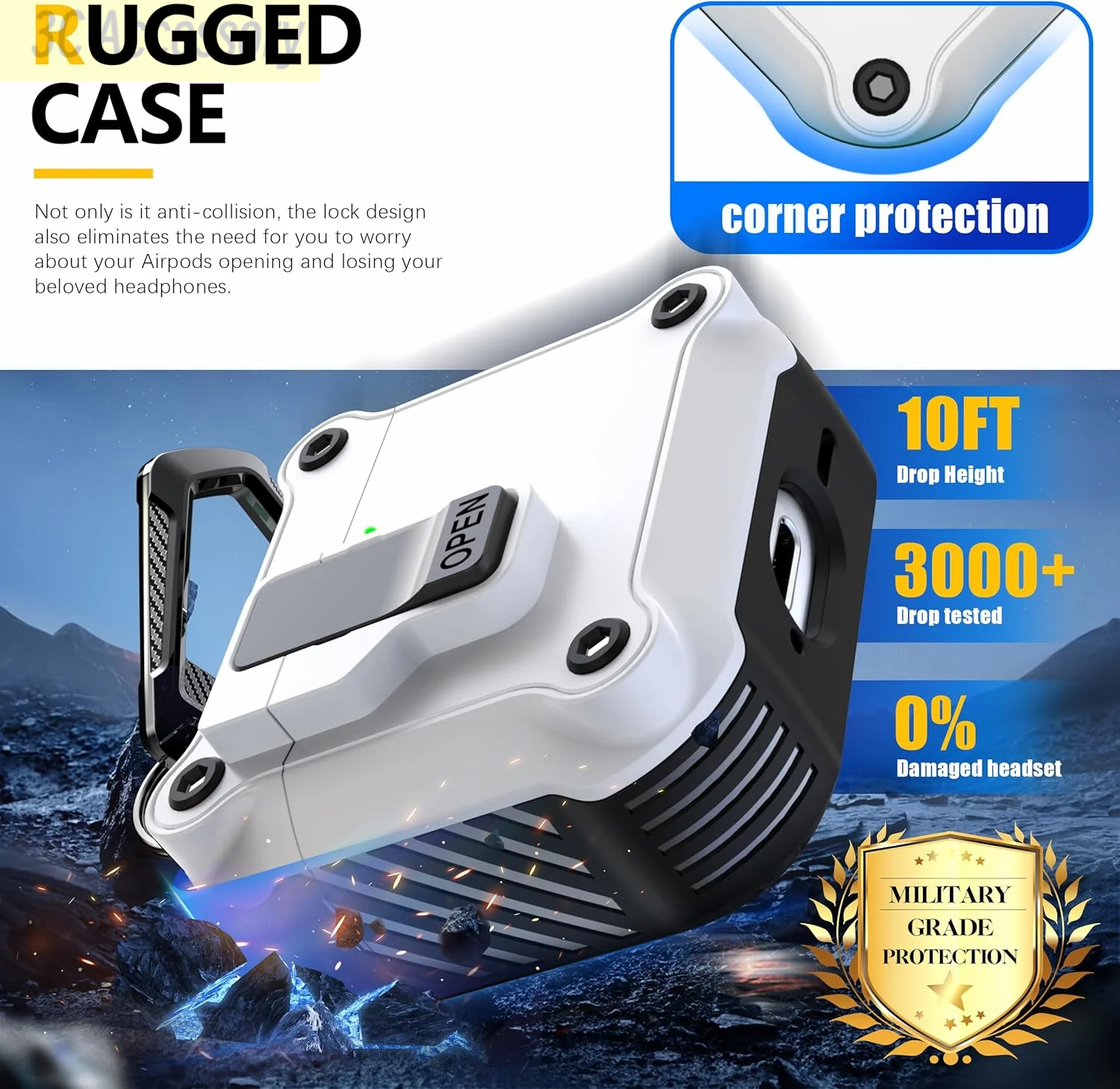 Чехол для AirPods 4 черный NoEnName_Null