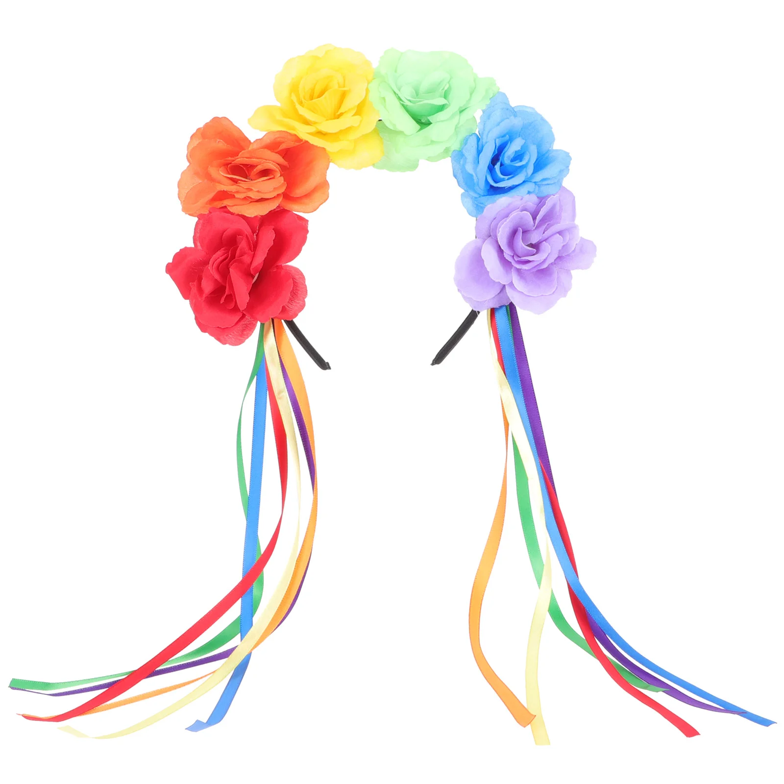 

Женская повязка на голову с цветами