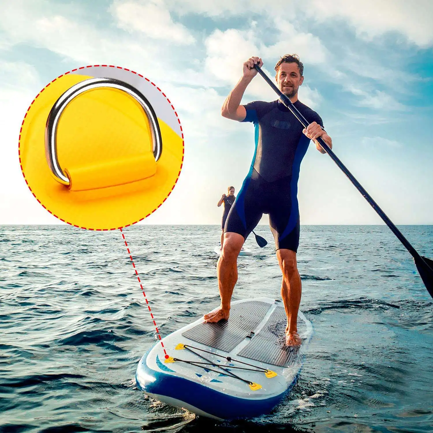 6 упаковок D-образные накладки для надувной лодки Каяка кольца ПВХ аксессуары