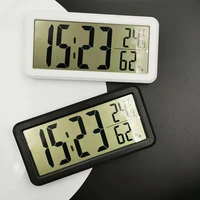 nordic desktop wall clock simple home temperature and humidity hortable bedside desk ultra thin electronic alarm clock