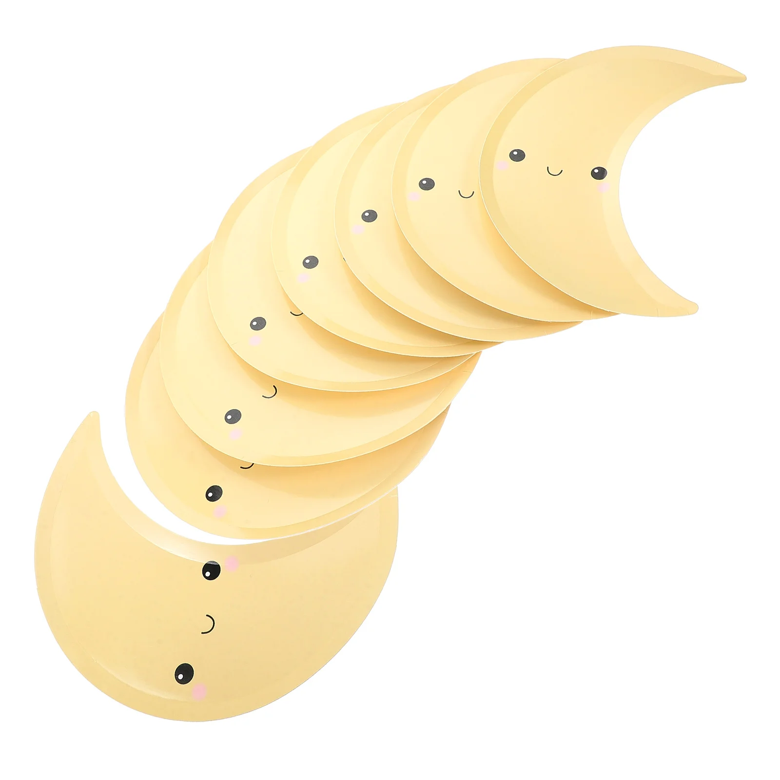 8 шт. поднос для бумаги в форме луны посуда полумесяца тарелка с планетами