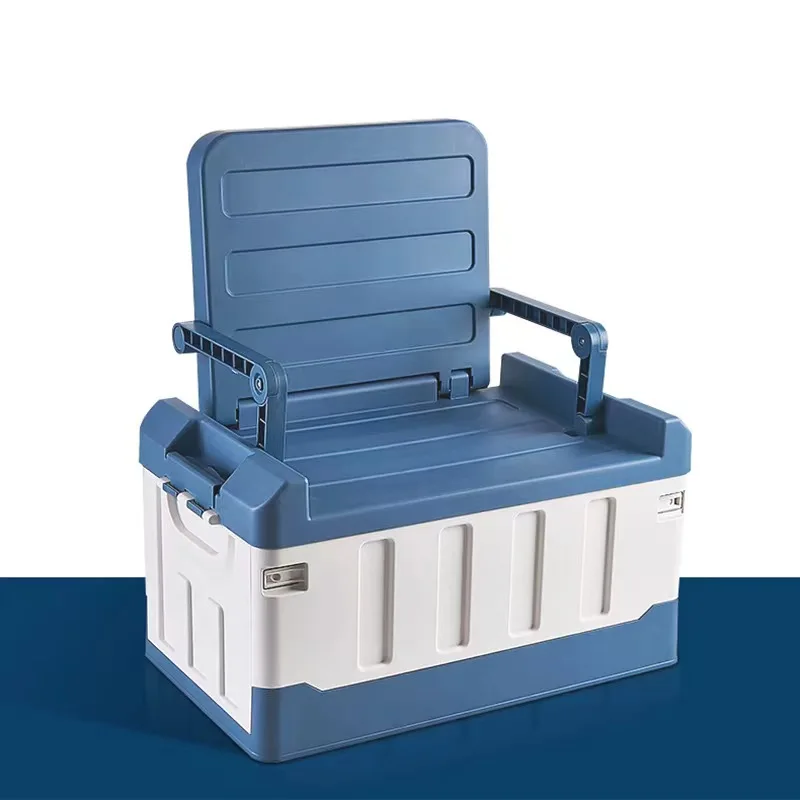 

60л уличный ящик для хранения, складной ящик для хранения, автомобильные аксессуары для кемпинга, автомобильные принадлежности, утолщенный ящик для хранения