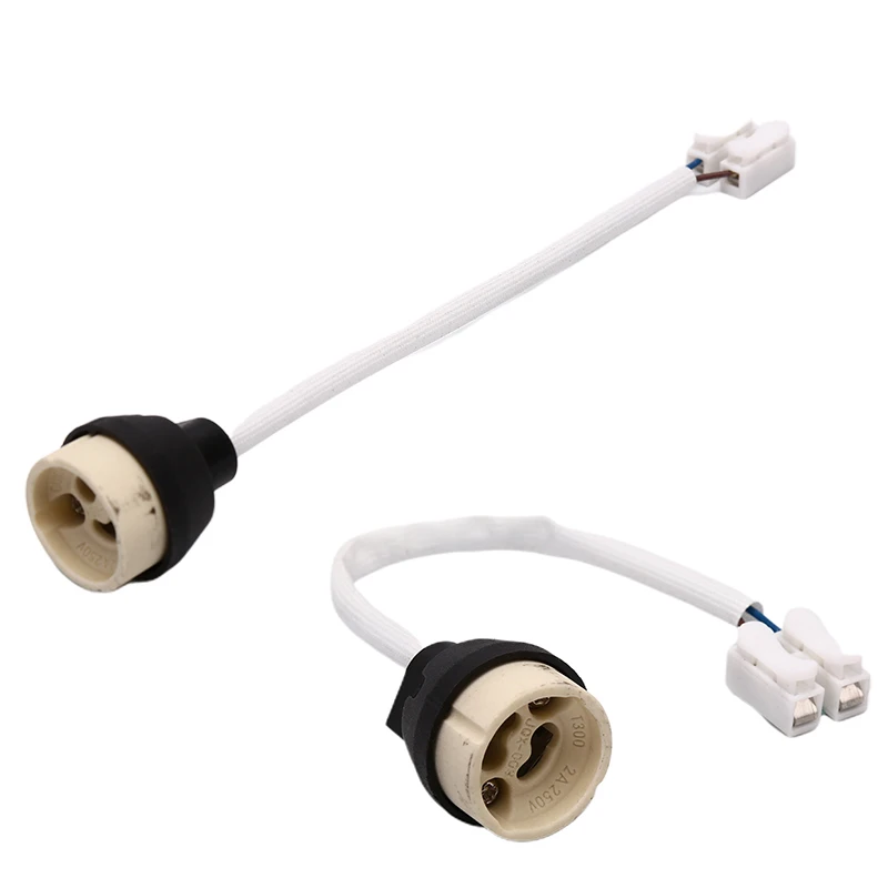 

Socket Lamp Base Holder GU10 Bulb Light Adapter Connector Converter Ceramic Wire For LED Bulb Halogen Lamp Light Lamp Base