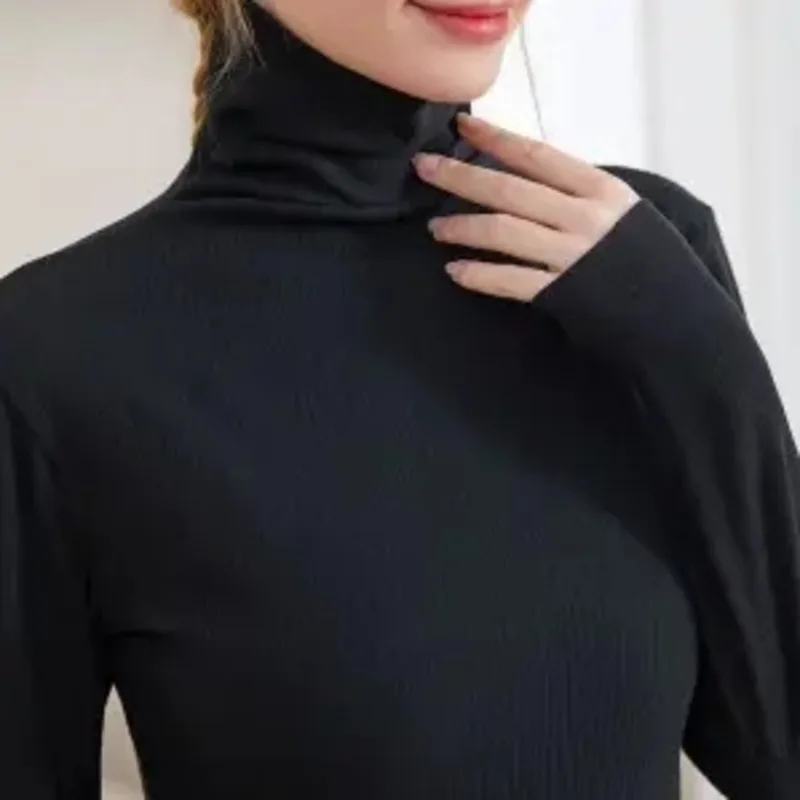 

Women Sweaters Knitted Turtleneck Pullovers Winter Female Soft Warm Jumpers Fashion Slim Thread Harajuku Leisure Retro Korean