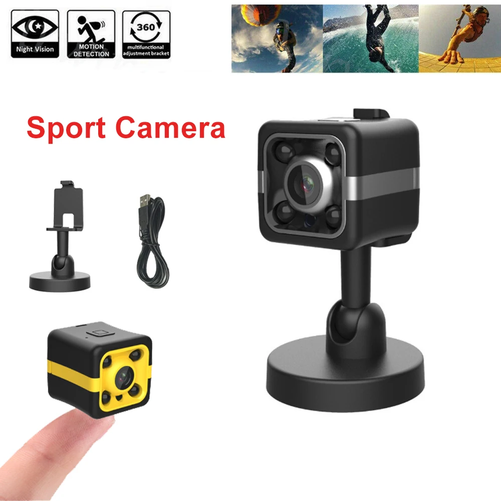 

HD 1080P Mini Camera Sport Action Camera Micro Camcorder Outdoor Motion DV Night Vision Video Recording Small Cam