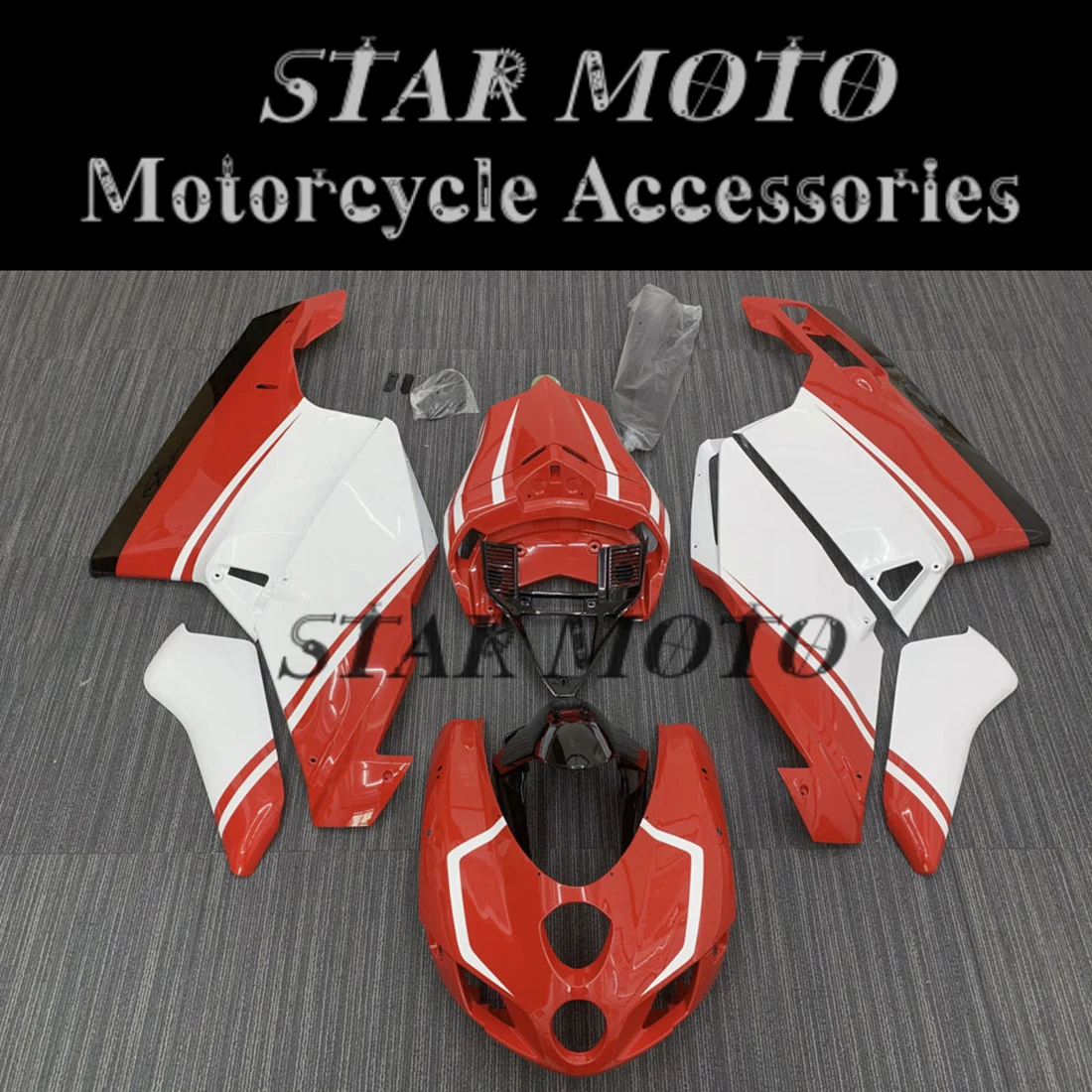 

НОВЫЕ комплекты обтекателей для литья под давлением ABS, подходят для кузова 749, 999, 2005, 2006, белый, красный