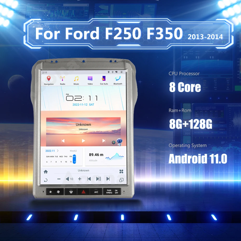 

12,1 дюймов Android 11,0 радио для Ford F250 F350 2013-2014 автомобильное радио GPS мультимедийный плеер carplay Google головное устройство радио