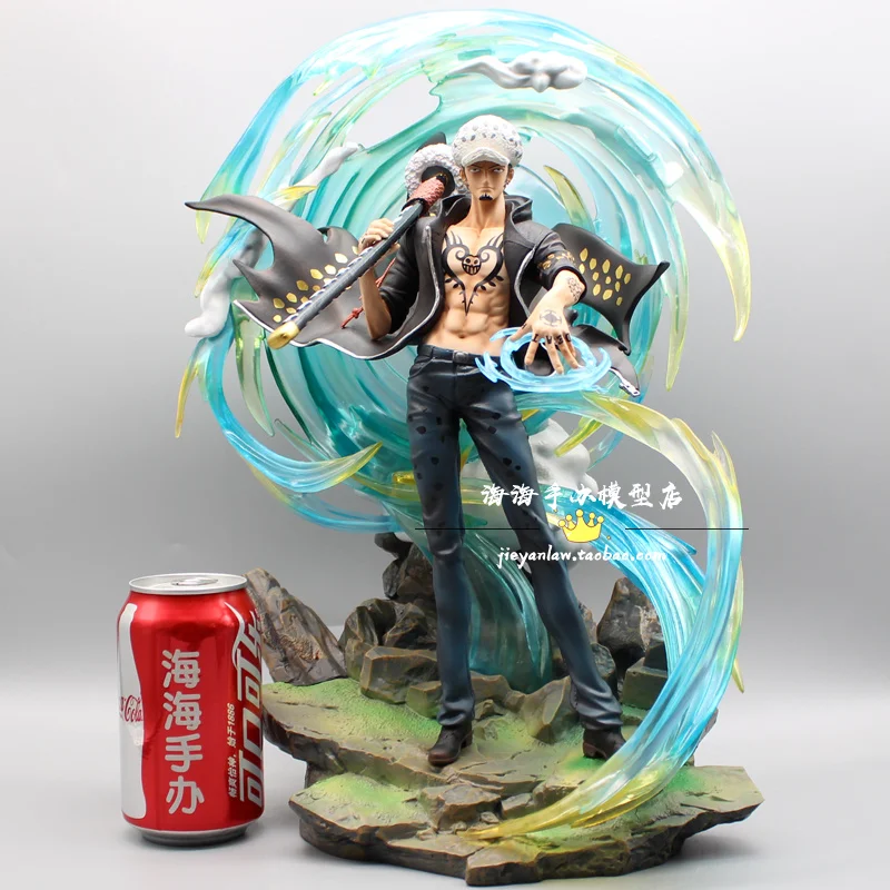 

One Piece Gk Phantom Trafalgar D. Water Law Qiwuhai Super Huge Scene Pvc Action Figure Statue Decoration Toys For Kids Gift 41cm