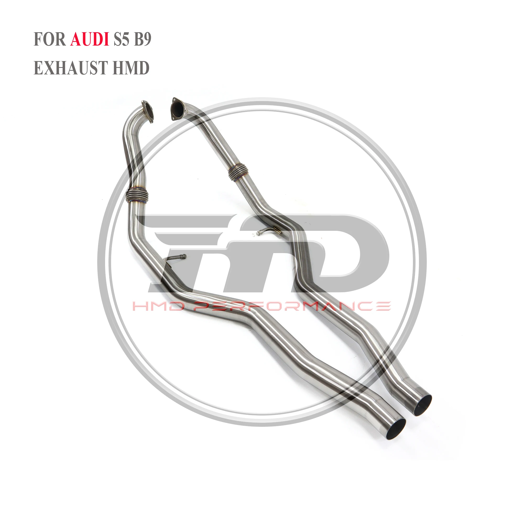 

HMD Stainless Steel Exhaust System Performance Front Pipe For Audi S5 B9 Modification