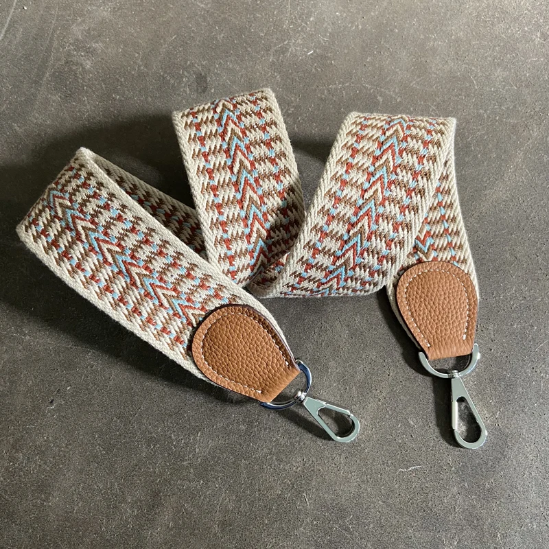 Custom Bag Strap The Latest Fashion Evelyn Bag Wide Canvas Strap Webbing Original Leather Bag Strap