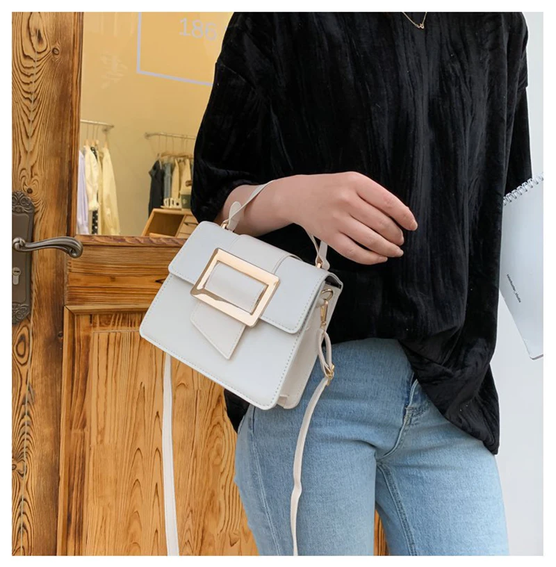 

Simple style brand shoulder bag women luxury PU leather wide shoulder strap messenger bag women mobile phone wallet handbag
