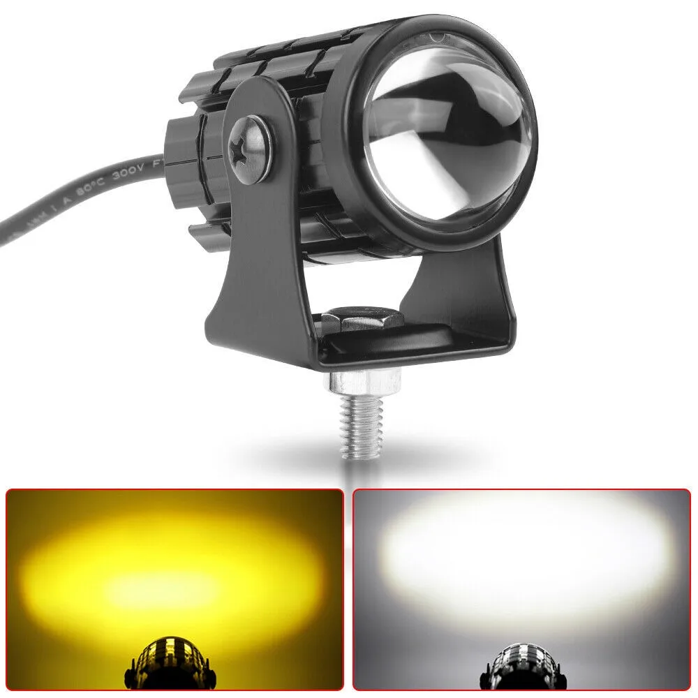 

1pcs LED Motorcycle Driving Fog Light Spotlight 12V/24V Double Beam For SUV/UTV/ATV/4WD Snow Driving Lights Outside Headlights