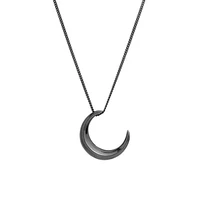 sweet black color moon fashion jewelry necklace for woman crescent clavicle chain pendant necklaces two wearing methods