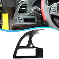 real carbon fiber for chevrolet corvette c7 zr1 z06 interior central console headlight dasboard panel left frametrim accessories