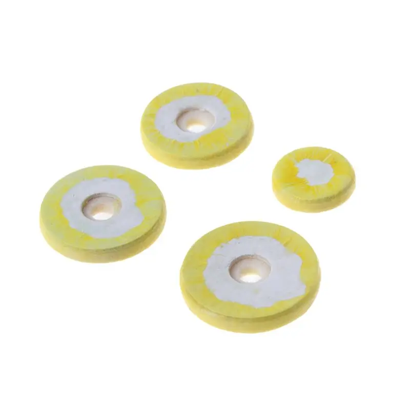 

M5TC 16pcs Flute Leather Pad Music Woodwind Pads Repair Yellow Instrument Accessory