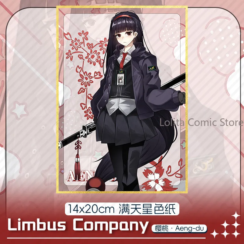 Фото Аниме Limbus Company: акриловая фигурка Черри, металлический значок, шикиши, блок-кнопка, брошь, настольная табличка, подарок для фанатов. №4