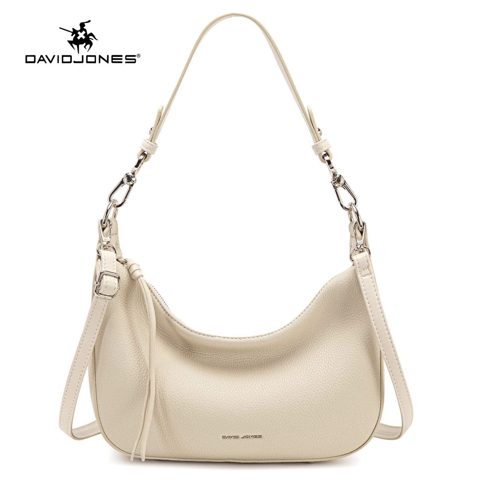 David Jones Fashion Vintage Women's Vintage Handbag Simple and Atmospheric PU Artificial Leather Daily Versatile Shoulder Bag