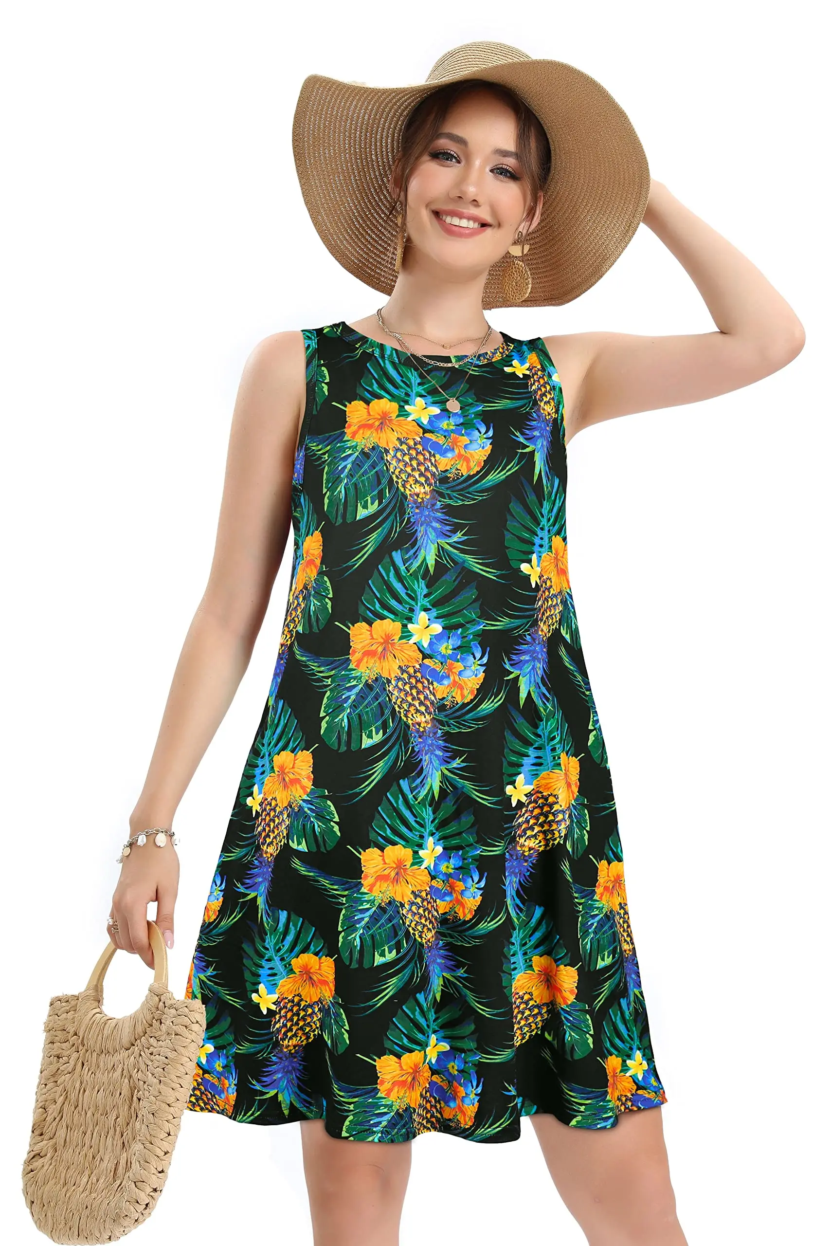 Женский повседневный модный женский жилет без рукавов с цветочным принтом