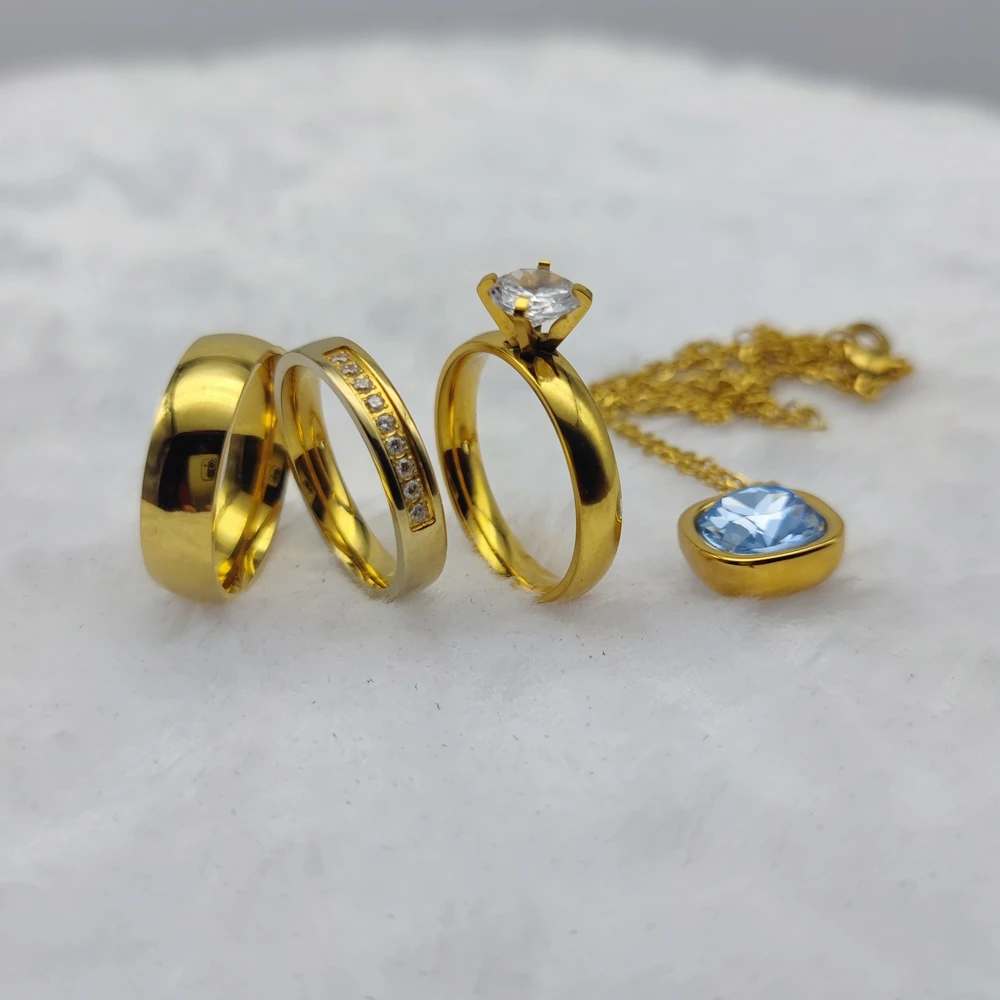 Смешанные ювелирные изделия оптовое ожерелье из нержавеющей стали позолоченное