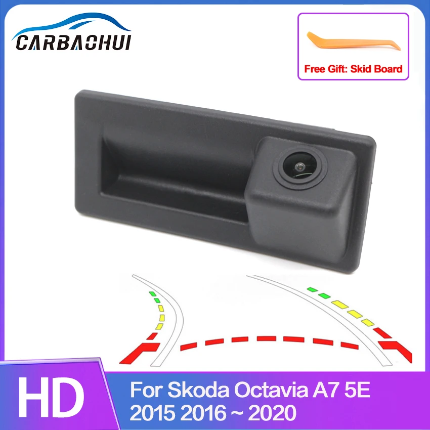 

CCD HD Car Rear View Camera For Skoda Octavia A7 5E 2015 2016 2017 2018 2019 2020 Superb MK3 Trunk Handle Camera backup camera