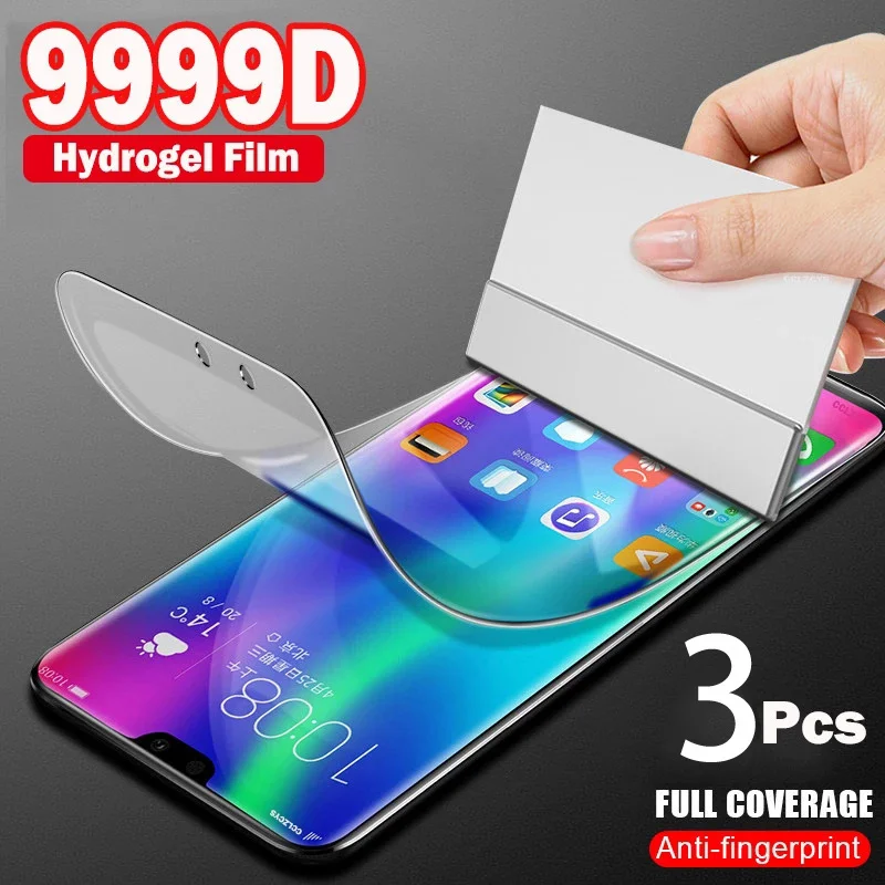 

3Pcs Hydrogel Film HD Screen Protector For Google Pixel 6 5 4 3 PRO 3A 4A XL 5G Full Cover Anti-fall Explosion Proof Protective