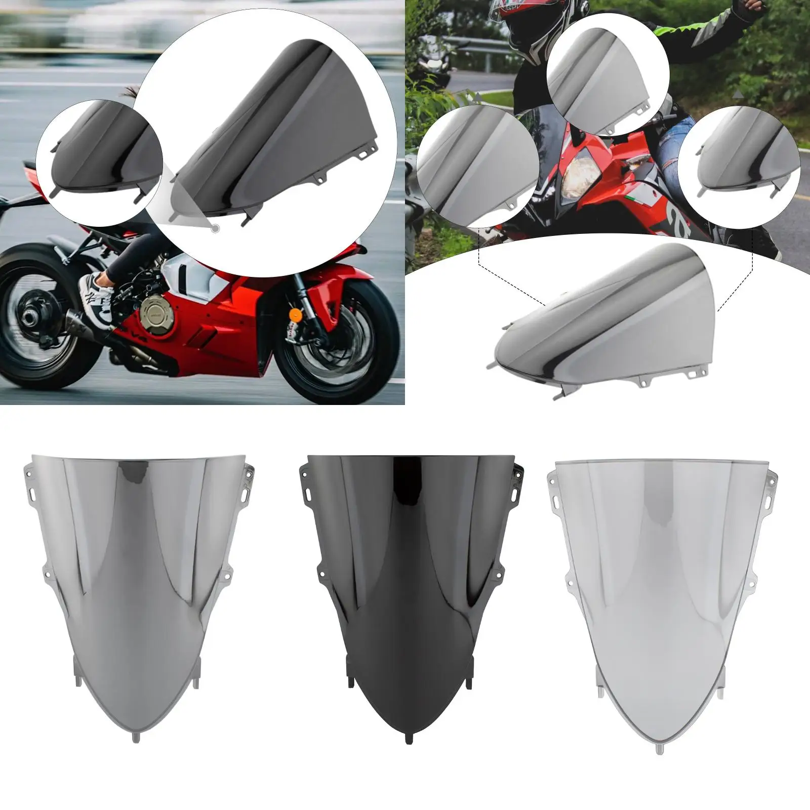 Фото Аксессуары для мотоциклов: Ветровое стекло-дефлектор для Zhangxue 500RR, детали для самостоятельной модернизации №5