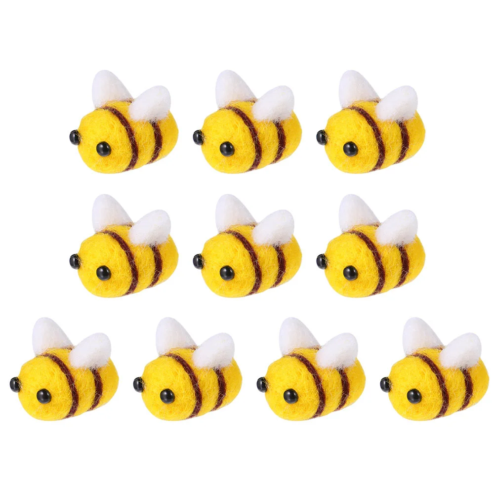

20 Pcs Felt Honey Bees Hat Brush Felt Mini Pom Poms Costume Jewelry Wool Felt Bee Headband Scrapbooking