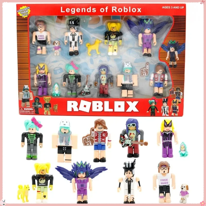 Фото Набор из 9 фигурок персонажей Roblox: коллекционные игрушки-модели для декора, в коробке, подарок на день рождения №1