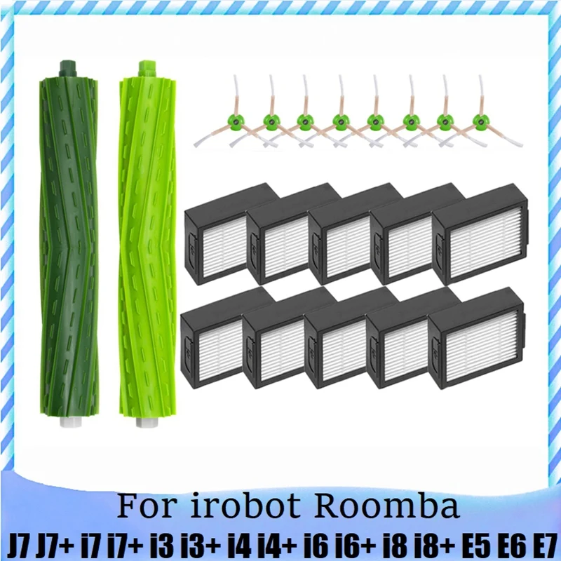

20Pcs Main Side Brush For Irobot Roomba J7 J7+ I7 I7+ I3 I3+ I4 I4+ I6 I6+ I8 I8+ E5 E6 E7 Vacuum Accessories