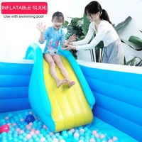 Inflatable Waterslide Wider Steps Swimming Pool Slide Castle Waterslides Summer Water Pool Kids Play Toys