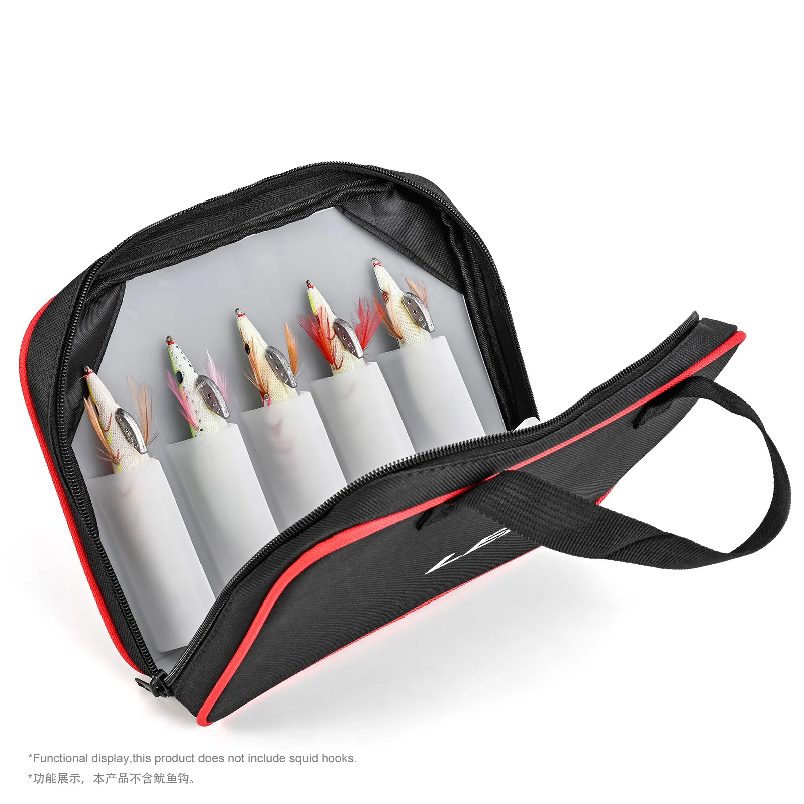 

Lures Box Hook Storage Bag Folding Design Multiple Slots Organization Protect Soft Bait Types Different Compact