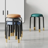 nordic modern minimalist light luxury stackable dining table and stool home net red creative small stool low stool round bench