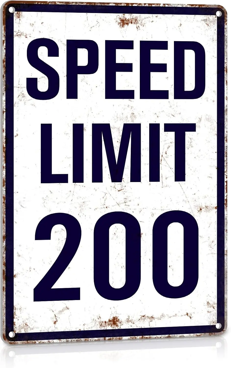 Mn Cve Decor LRER Rcng Gfts для мужчин Funny Mechnc Metl Tn Sgn Grge Br Wll Decortons Speed Lmt 200MPH 8x12 nch