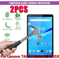 2pcs tempered glass for lenovo tab m8 tb 8705ftb 8505x 8 0 inch screen protective 9h 0 3mm full tablet protective film
