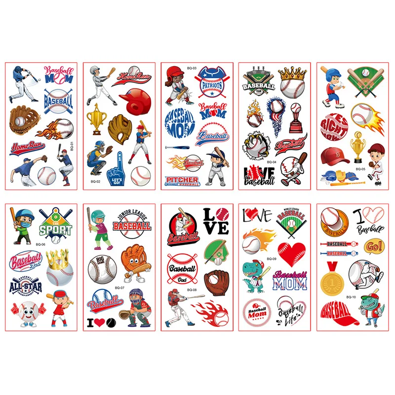 Футбол Баскетбол бейсбол Series Спортивная тату-наклейка мяч игры